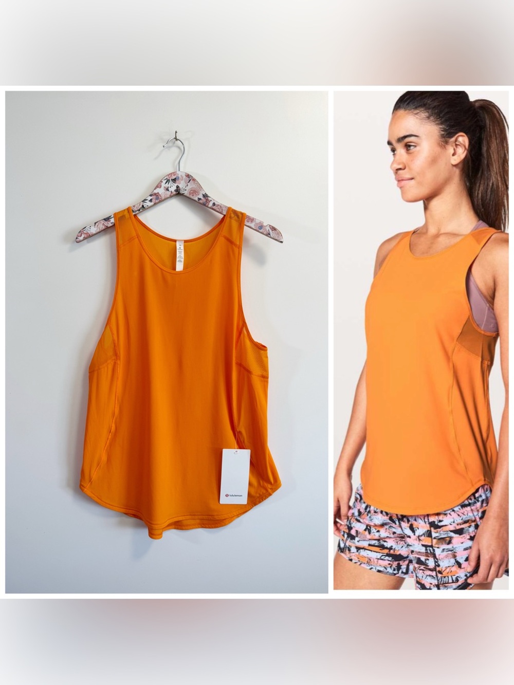 NWT LULULEMON Sculpt Tank II Vivid Amber Orange New Size 10 Top